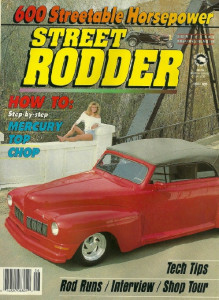 STREET RODDER 1989 JUNE - CHOP A '51 MERCURY, TWIN TH400'S INSTALLED
